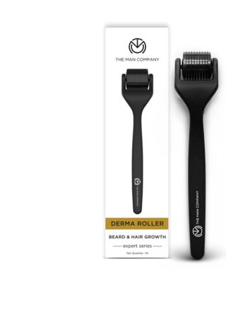 Derma Roller For Men, Scalp And Beard, Activates Hair Follicles, 540 (0.5 mm) Chromium Micro-Needles With Titanium Finish